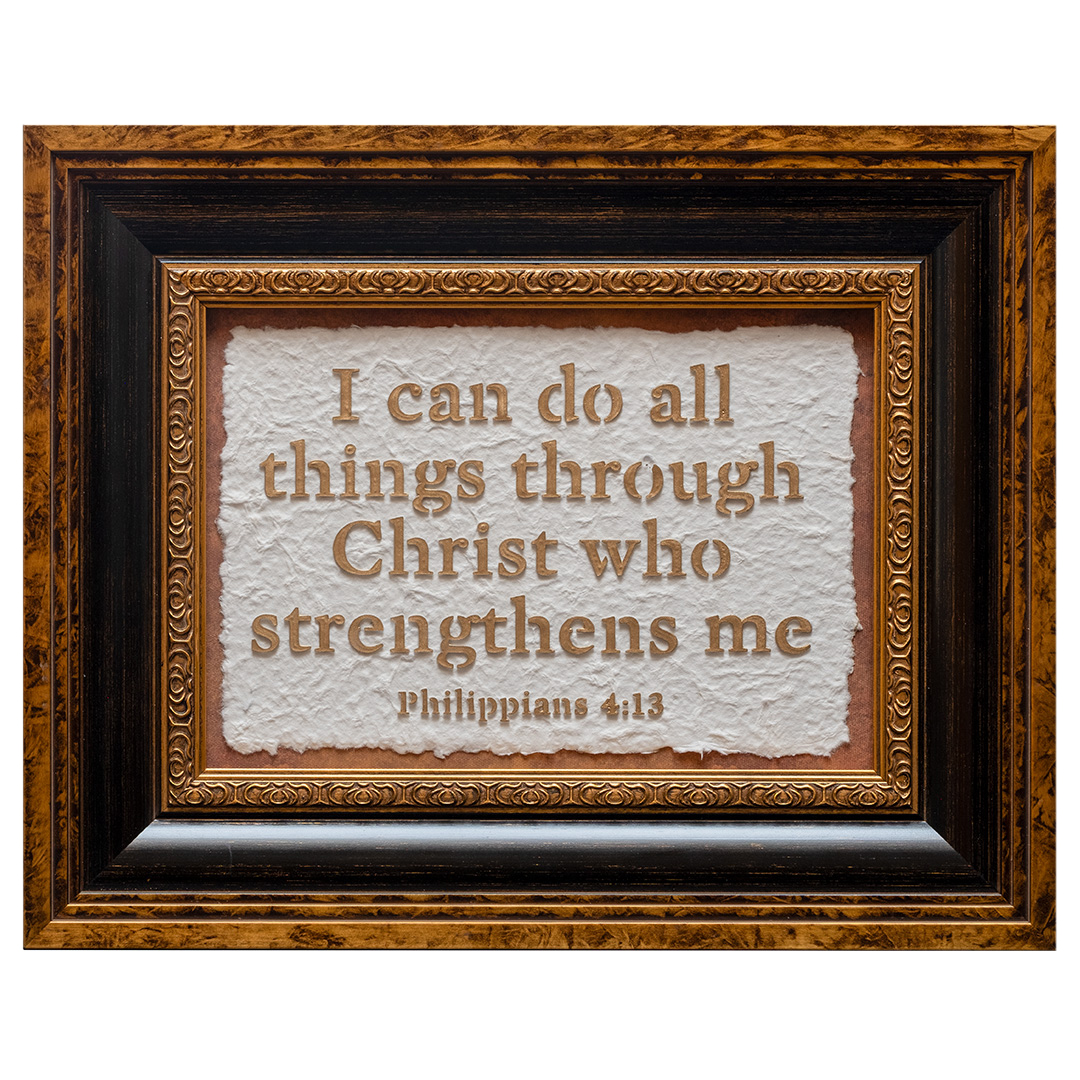 Framed Philippians 4:13 3D Scripture