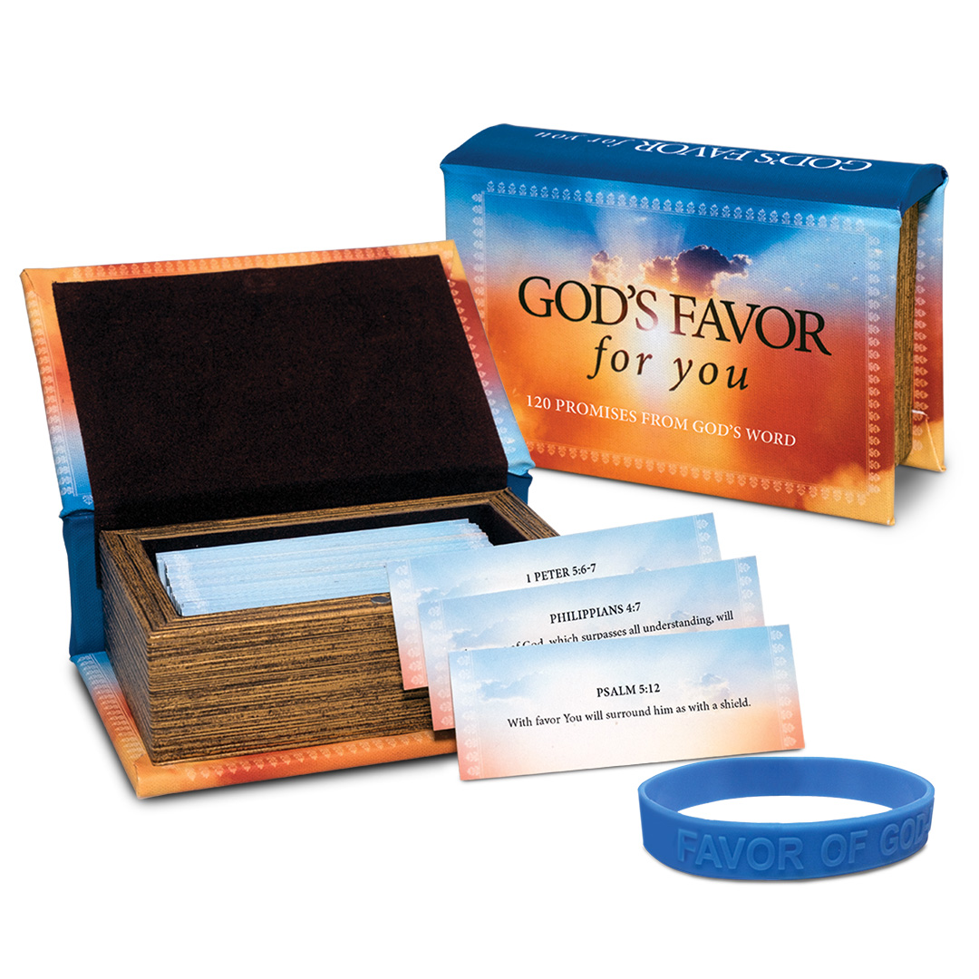 The Favor of God Scripture Box and a Favor of God Wristband